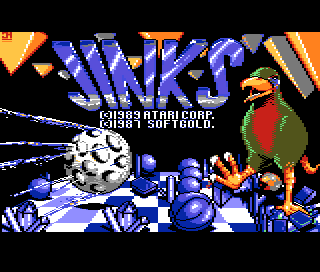 Jinks title screen for Atari 7800